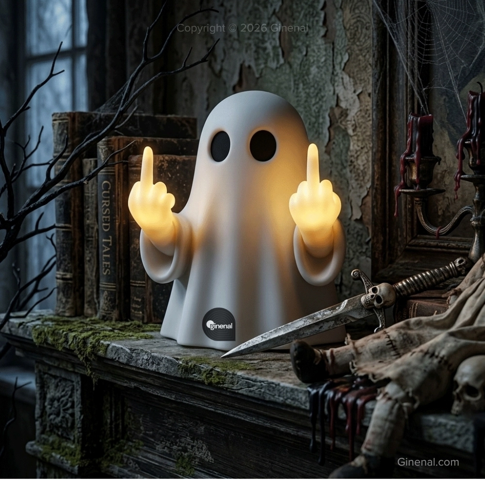 Ginenal™️ - Ghost Middle Finger Glowing Night Light 